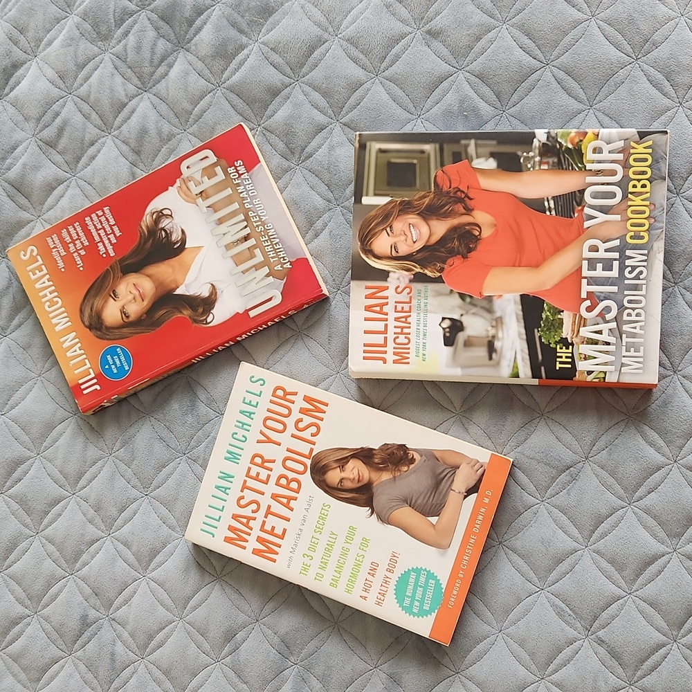 JILLIAN MICHAELS 3 BOOKS Unlimited Master Your Metabolism & Companion Co…